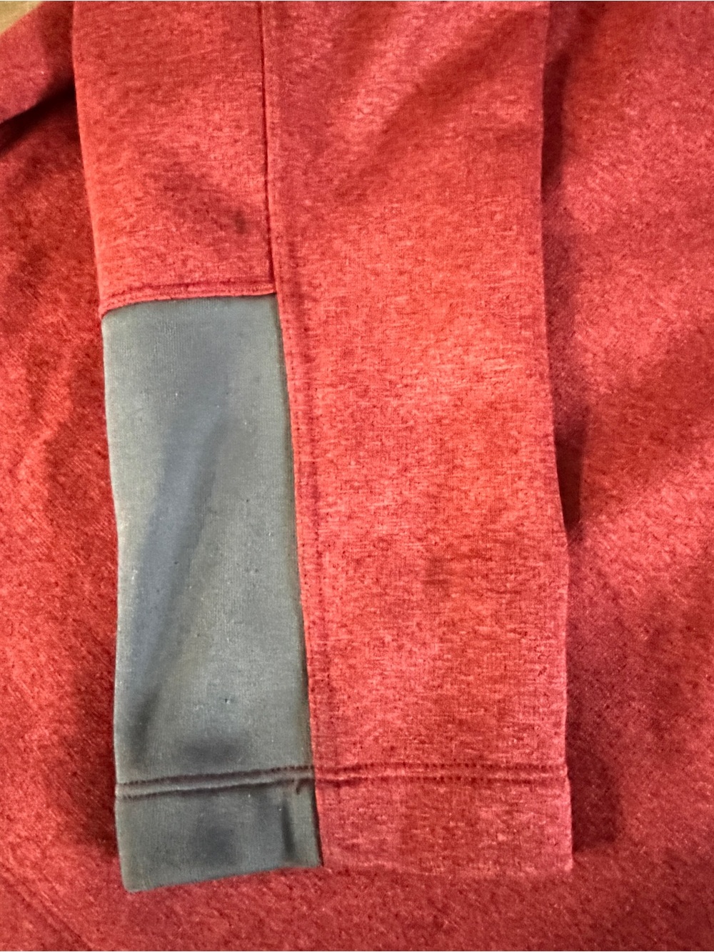 North Face Men’s Large Canyonlands 1/4 Zip Pullover Sweater Gray Cuff Accents - Picture 7 of 11